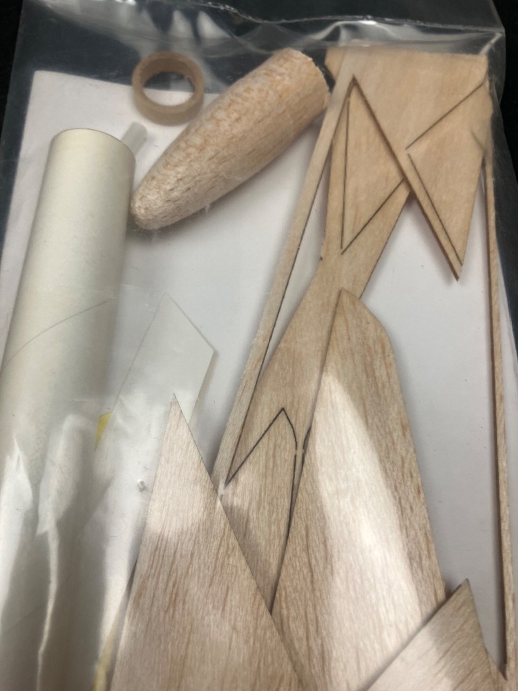BMS (Balsa Machining) K24 - Astron Gyroc Clone Flying Model Rocket Kit - Sealed