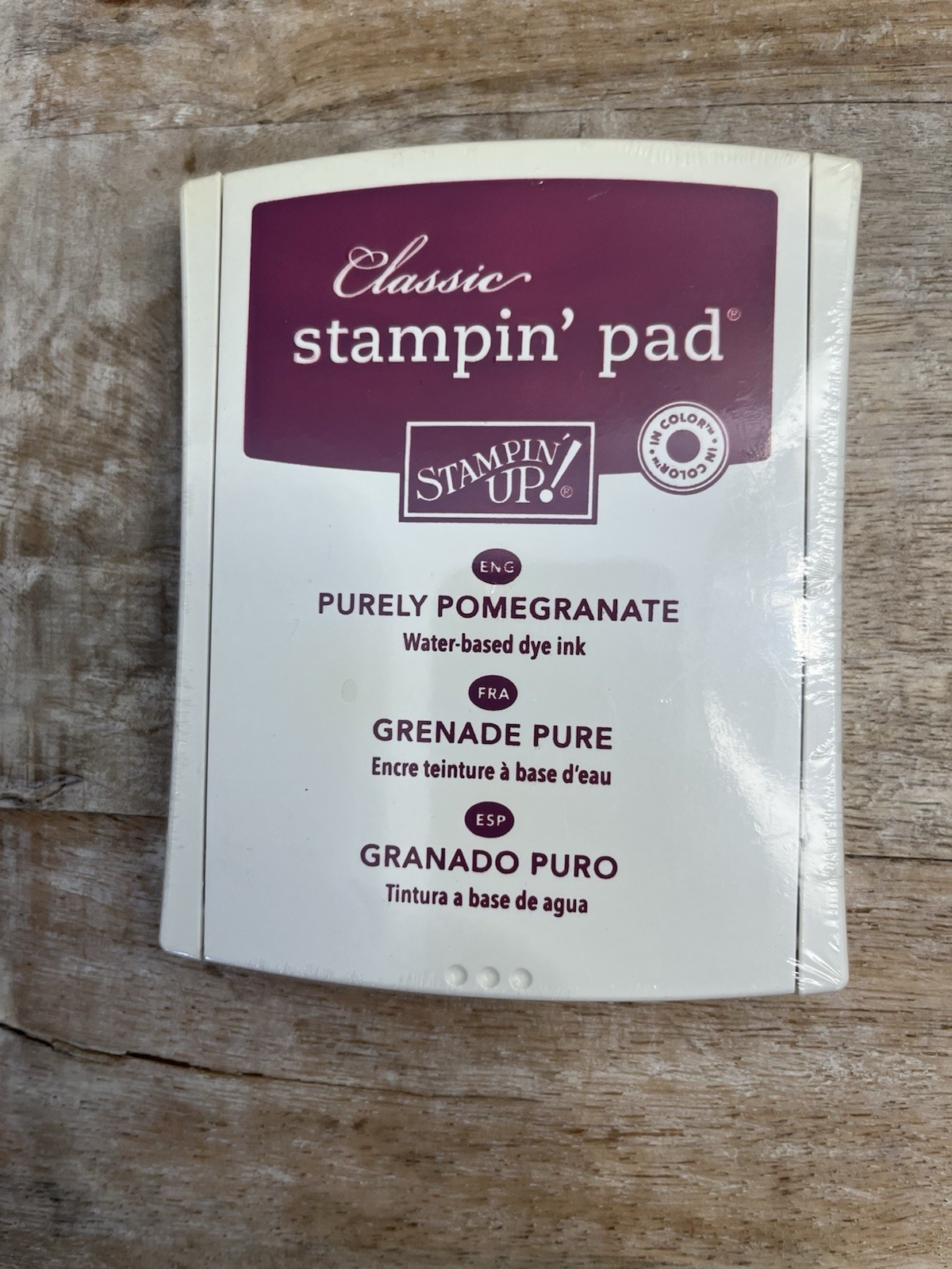 Stampin’ Up! Purely Pomegranate Classic Stampin’ Pad Water-Based Dye Ink New