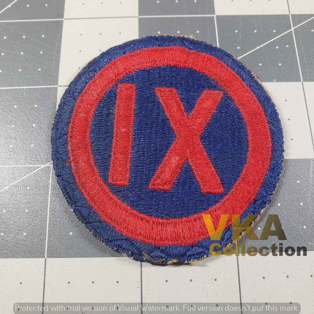 Cut Edge US Army 9th Corps Patch IX Corps