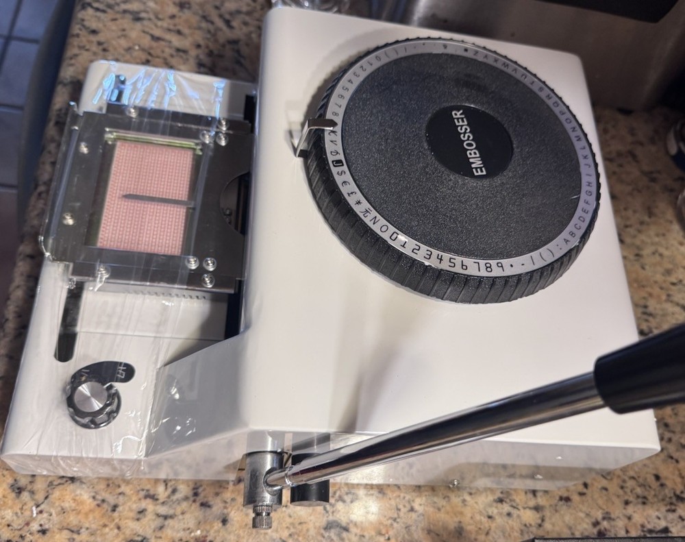 PVC Code Printer Embosser Model DMS 72A With Manual