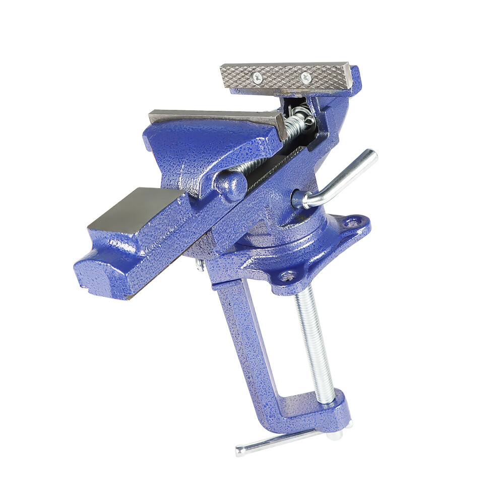 For Workbench 3.2" 2-In-1 Bench Vise Multi-Functional Portable 360° Swivel Base