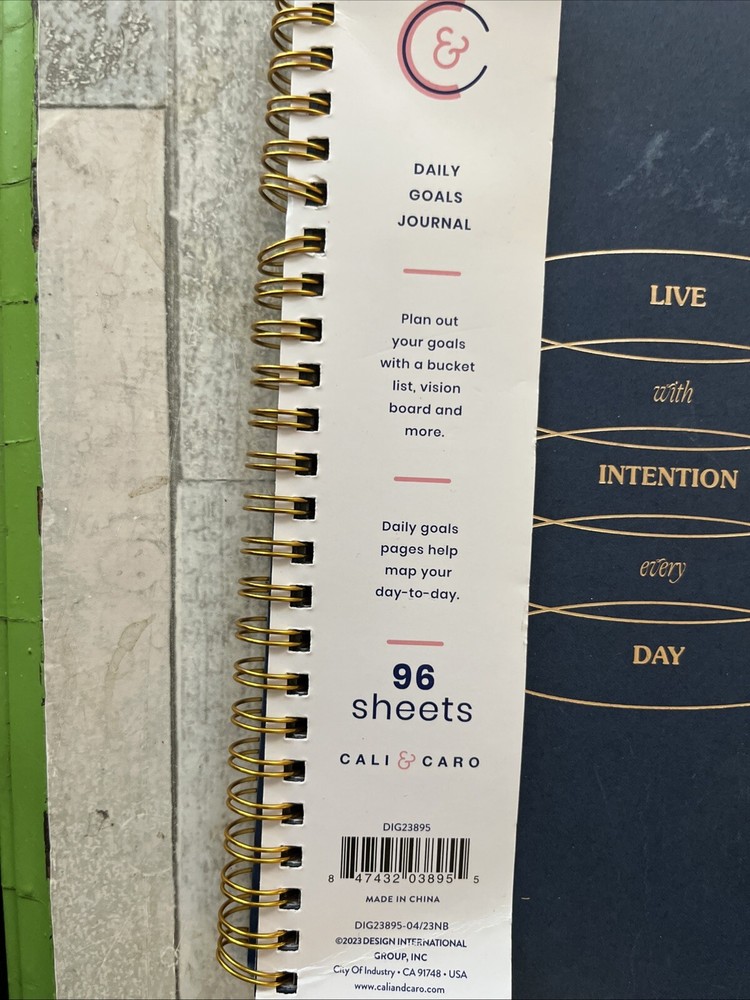Daily Goals Journal Live With Intention