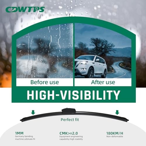 Replace Front Windshield Wiper Blades J&U-hook for Pontiac(2-Pack) () U-24+19