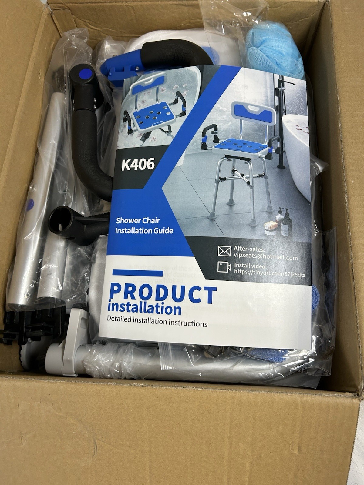 Swive Shower Chair with Arms and Back Heavy Duty 500 lbs for shower bath