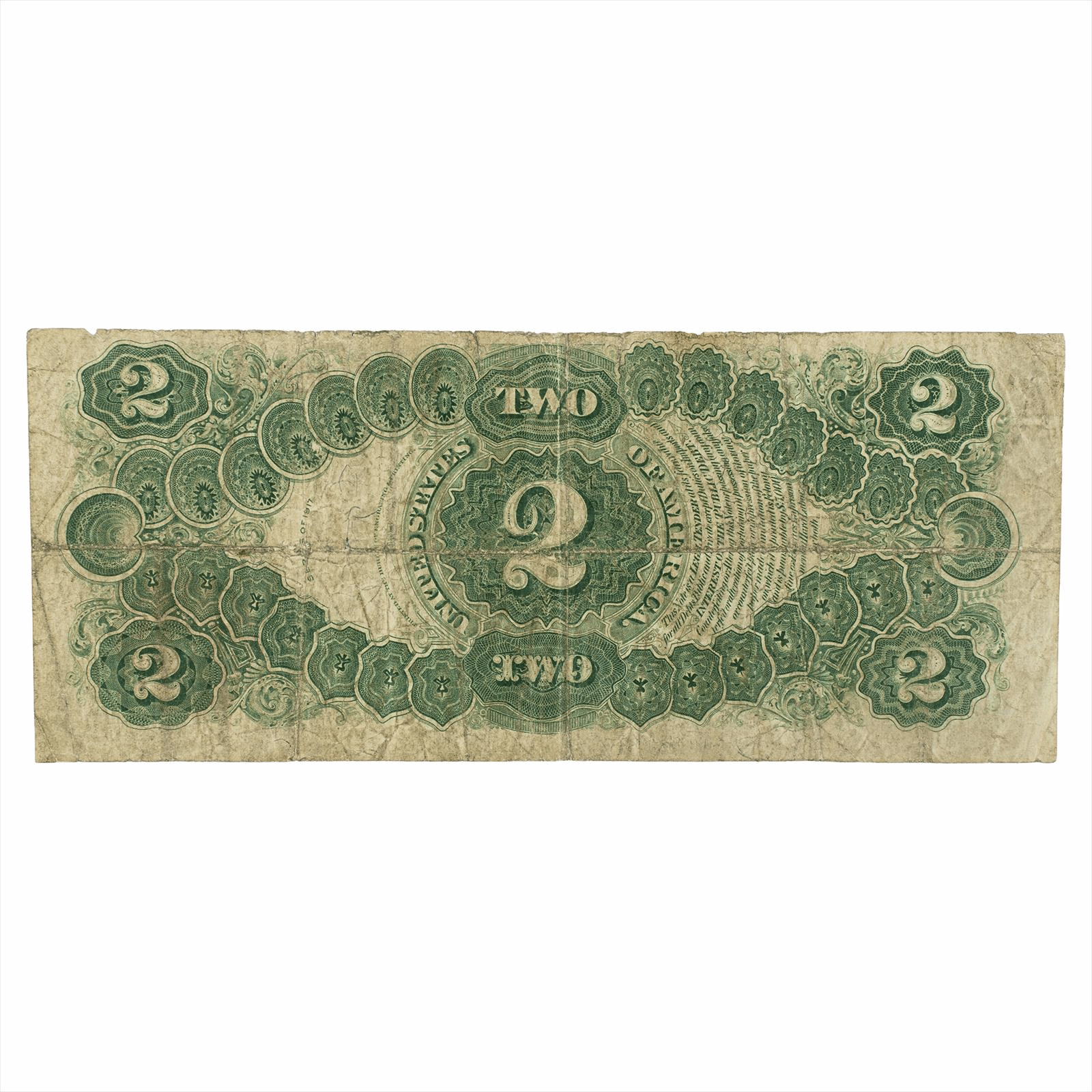 1917 $2 US Legal Tender Note D41713689A
