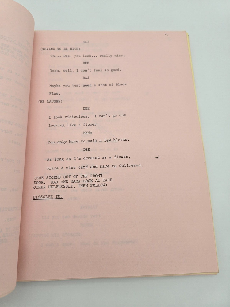 WHAT'S HAPPENING!! / Larry Mintz 1977 TV Script, "Going, Going, Gong"