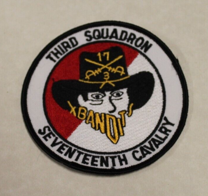 17th Cavalry 3rd Squadron Bandits Army Patch