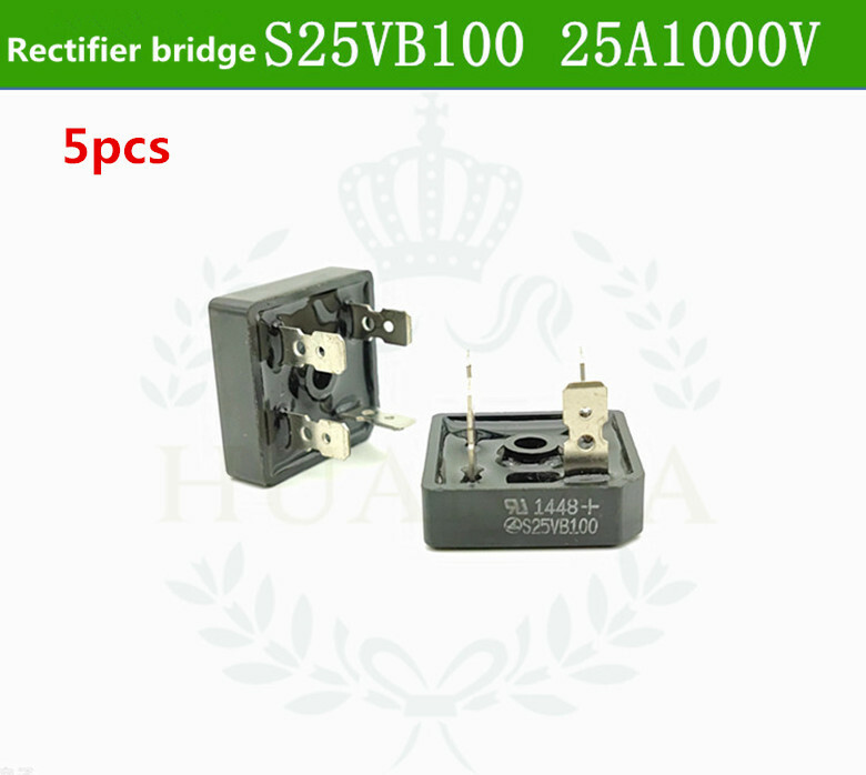 5pc Rectifier Bridge S25VB100 Welding Machine Professional Bridge Stack 25A1000V