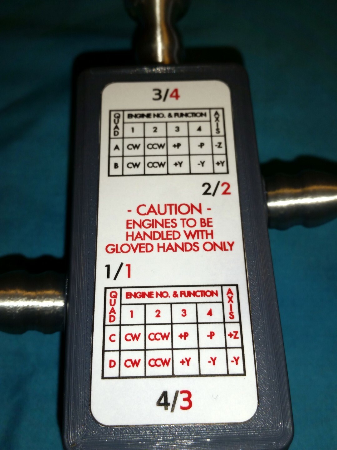 Apollo Quad Thruster RCS Model Kit 1/4 Scale