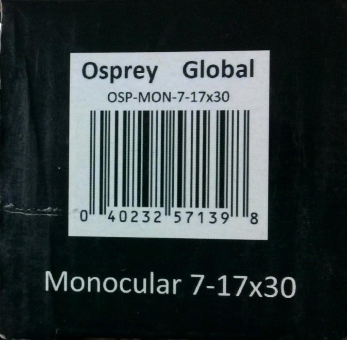 Osprey Global 7-17x30 Monocular