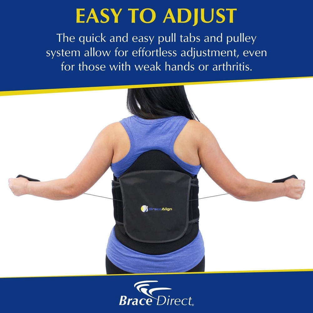 Plus Size VertebrAlign LSO Lumbar Back Brace – Relief for Herniated Discs,