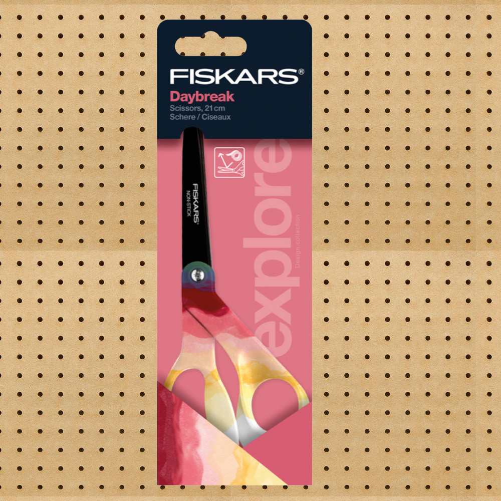 Fiskars Explore Collection Non-Stick Pattern Scissors: 8 in. / 1-pack (Daybreak)