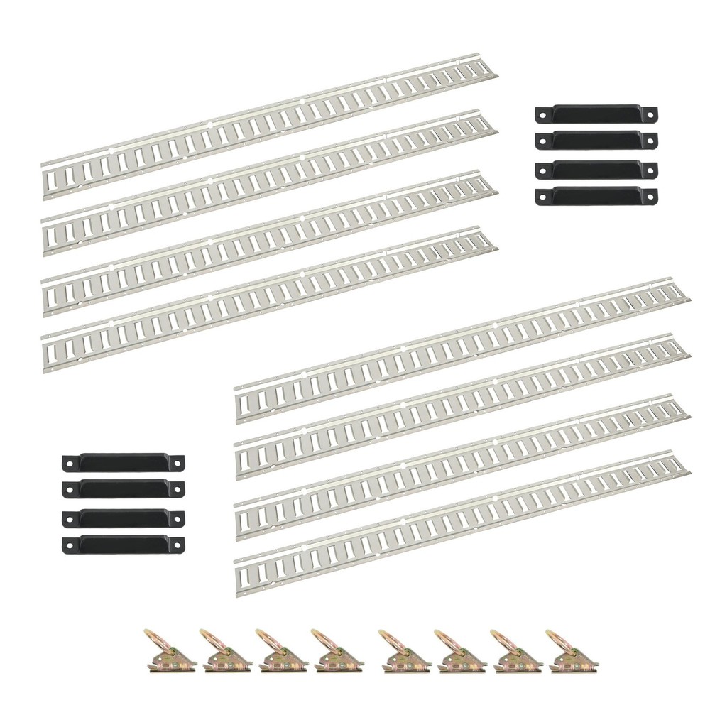 24PCS 5ft E Track Kit – for Enclosed Cargo Trailers Secure Tie-Down Rails