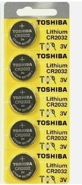 Toshiba CR2032 Coin Cell/Button - 5 Count