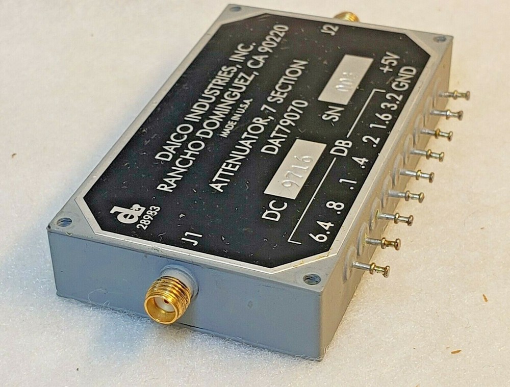 Daico DAT79070 7 Section Programmable Attenuator SMA 12.7dB Max - Unknown GHz
