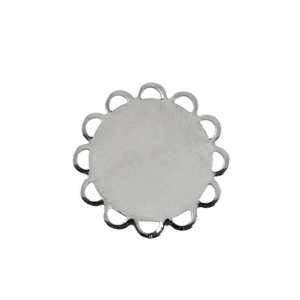 15mm Flat Pad Lace Edge Round Setting (10)