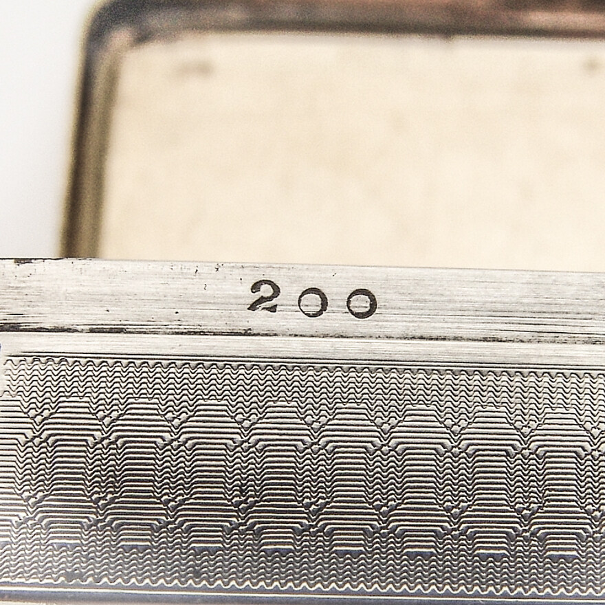 Snuff Box Engine Turn Decorations Coin Silver Gorham Silversmiths 1870