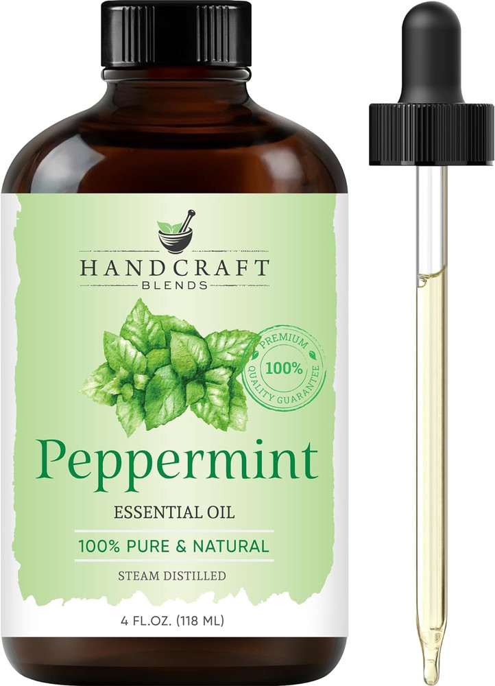 Pure peppermint essential oil, ideal for diffusers, massage and aromatherapy pro