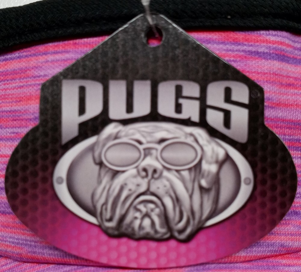 Pugs BCA Performance Visor Pink Multicolor Adjustable Fit..............3F