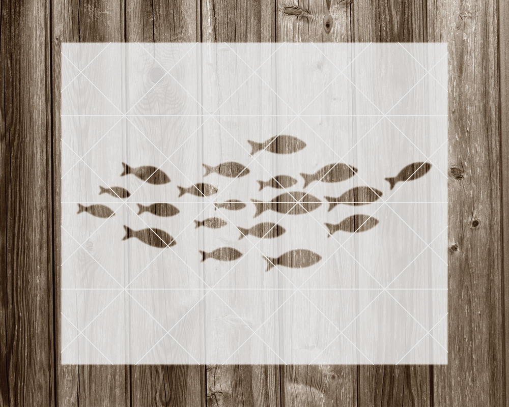 Fish Stencil, Reusable Stencil For Painting, 442