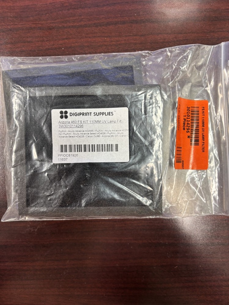 Arizona Océ UV Lamp Filter for 360 & 460 printers