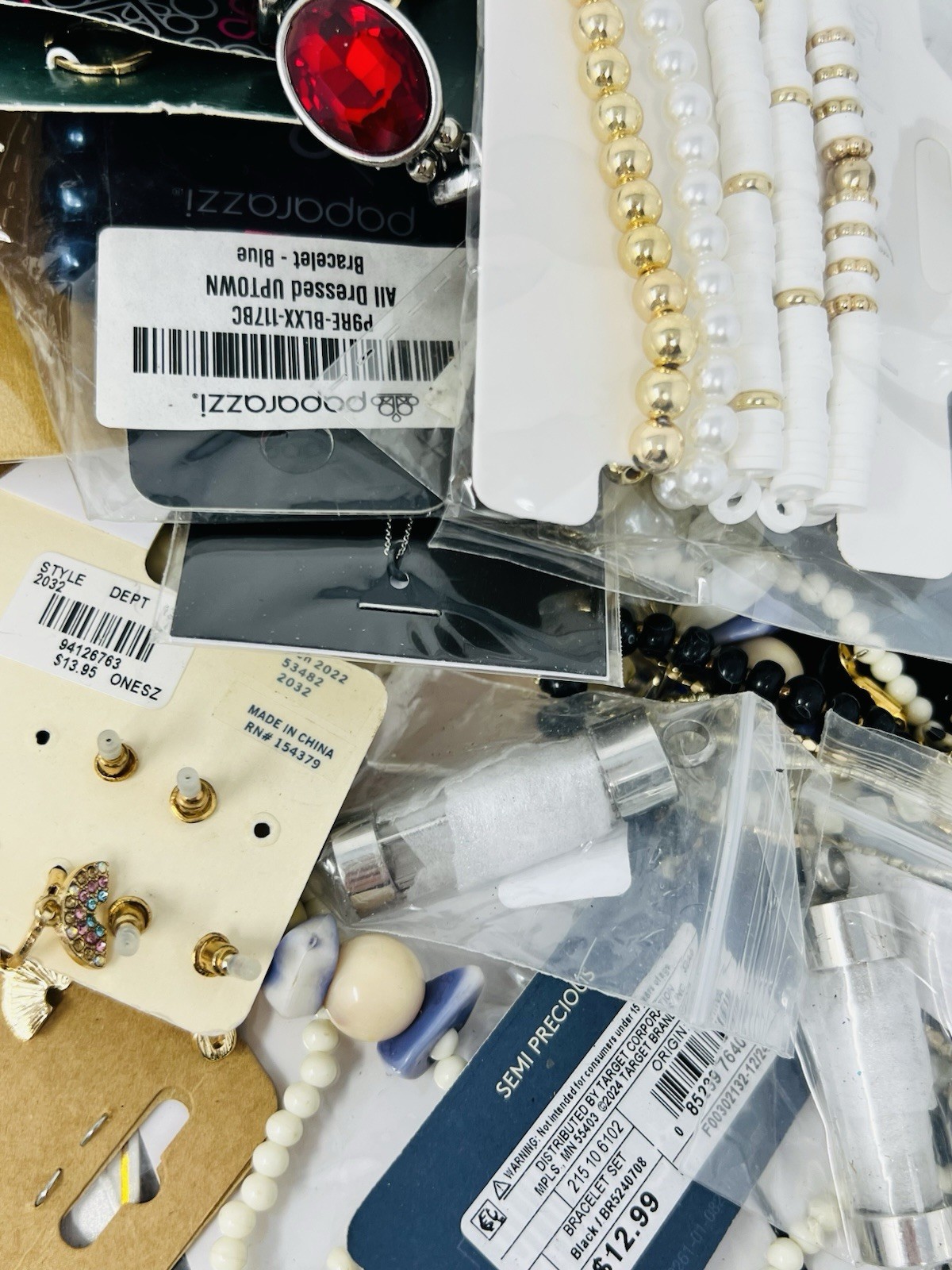 Mystery Jewelry Assorted New Necklace, Bracelet, Earring Lot of 5Lbs Wearable