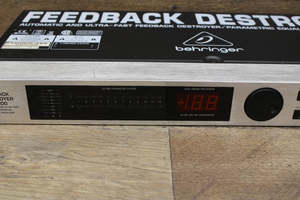 Behringer Automatic Feedback Destroyer Preametric EQ FBQ1000