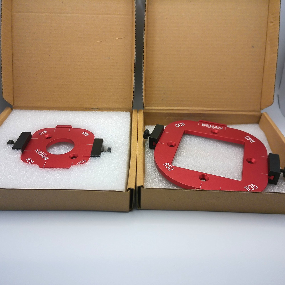 2Pcs Router Corner Radius Template 4-in-1 Arc Angle Positioning Tool