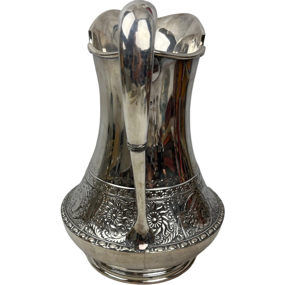 Mermod Jaccard & Co. St. Louis Silverplate Pitcher Late 19th Cen 9-1/2" Bin U51