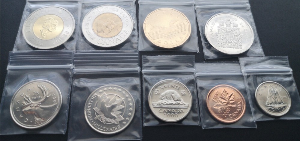 ***CANADA 2000 COMPLETE UNCIRCULATED COINS SET ***