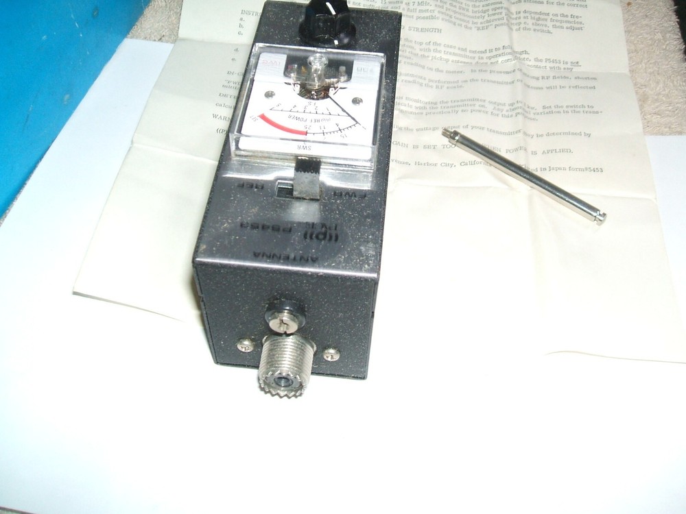 PACE PATHCOM VINTAGE SWR METER MODEL P5453 FIELD STRENGTH INDICATOR ANTENNA