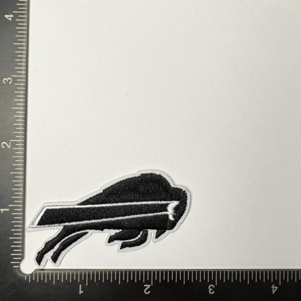 Buffalo Bills Black Iron/Sew On Embroidered Patch