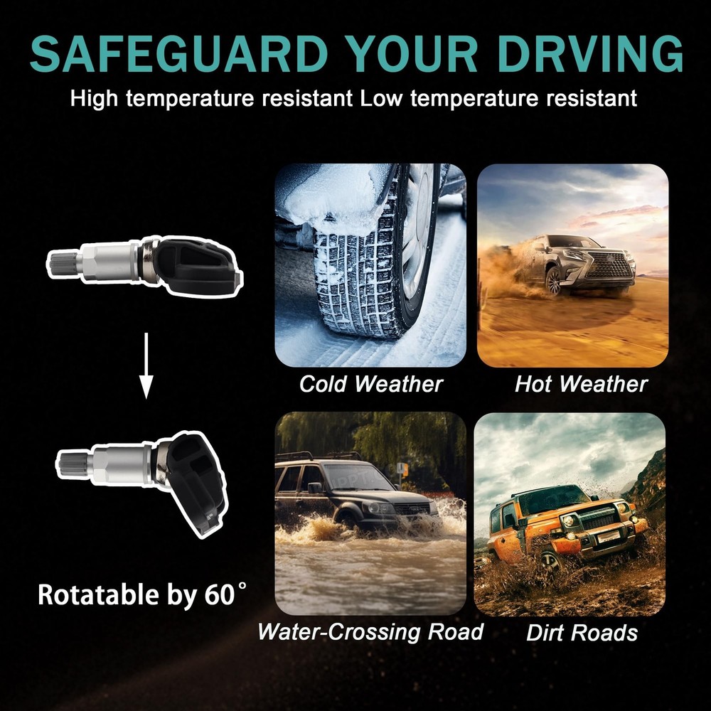 TPMS Tire Pressure Sensors 433MHz Programmed TPMS Sensor Compatible with Merc...