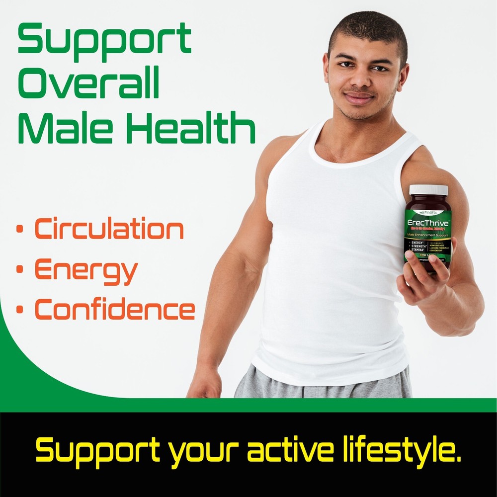 Libido Support, Stamina & Energy Booster for Men – Testosterone & Performance 60
