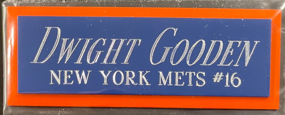 DWIGHT GOODEN METS NAMEPLATE FOR AUTOGRAPHED Signed Baseball Display CUBE CASE