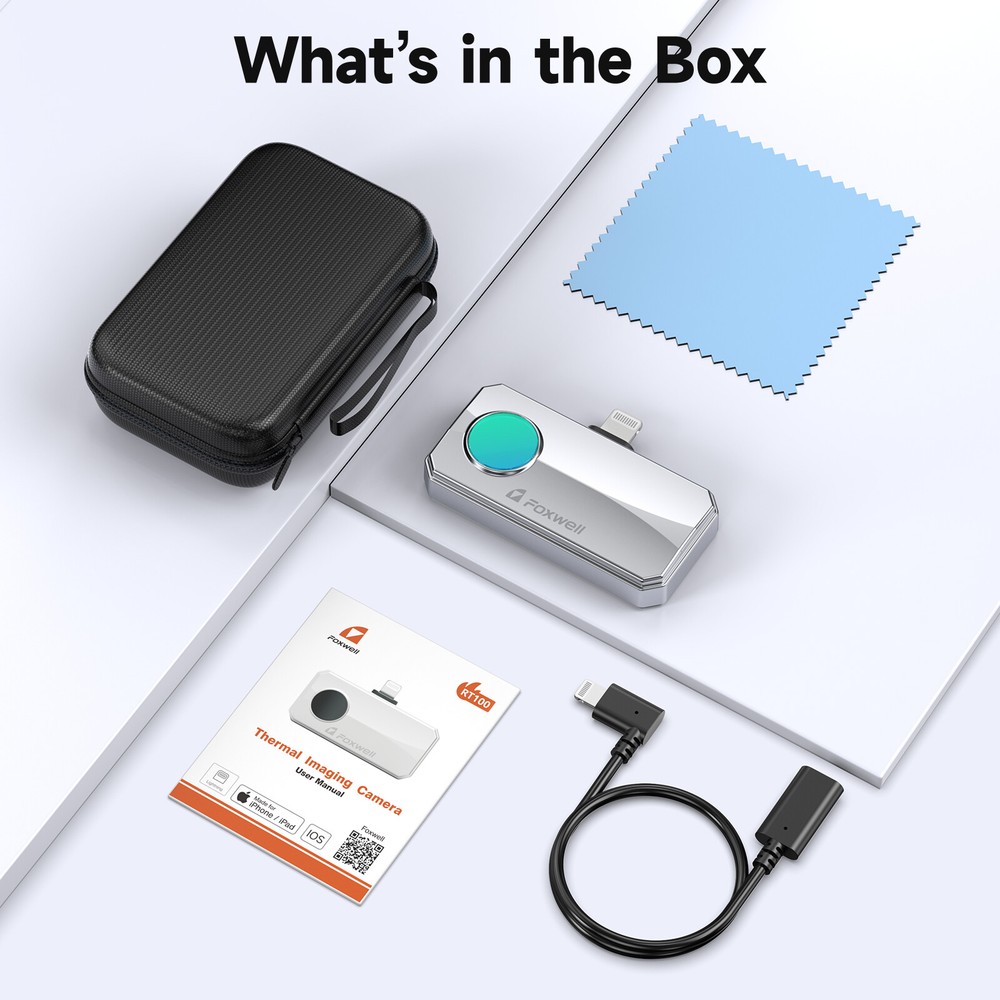 FOXWELL RT100 Type-C USB Infrared Thermal Imaging Camera for ios