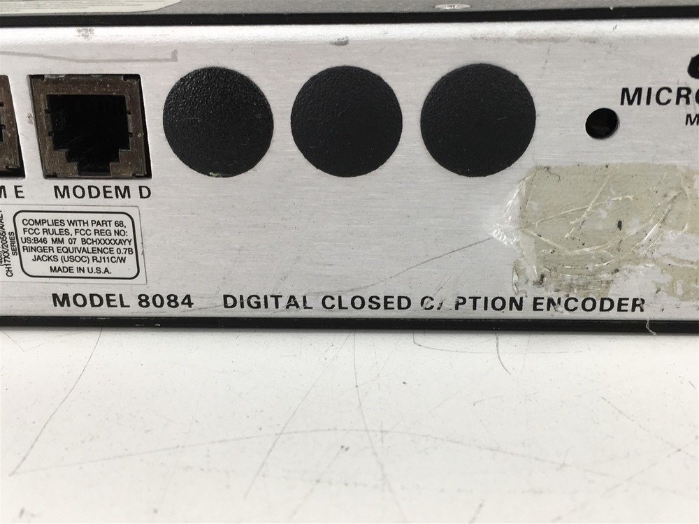 Evertz Digital Closed Caption Encoder 8084 Rack Mountable
