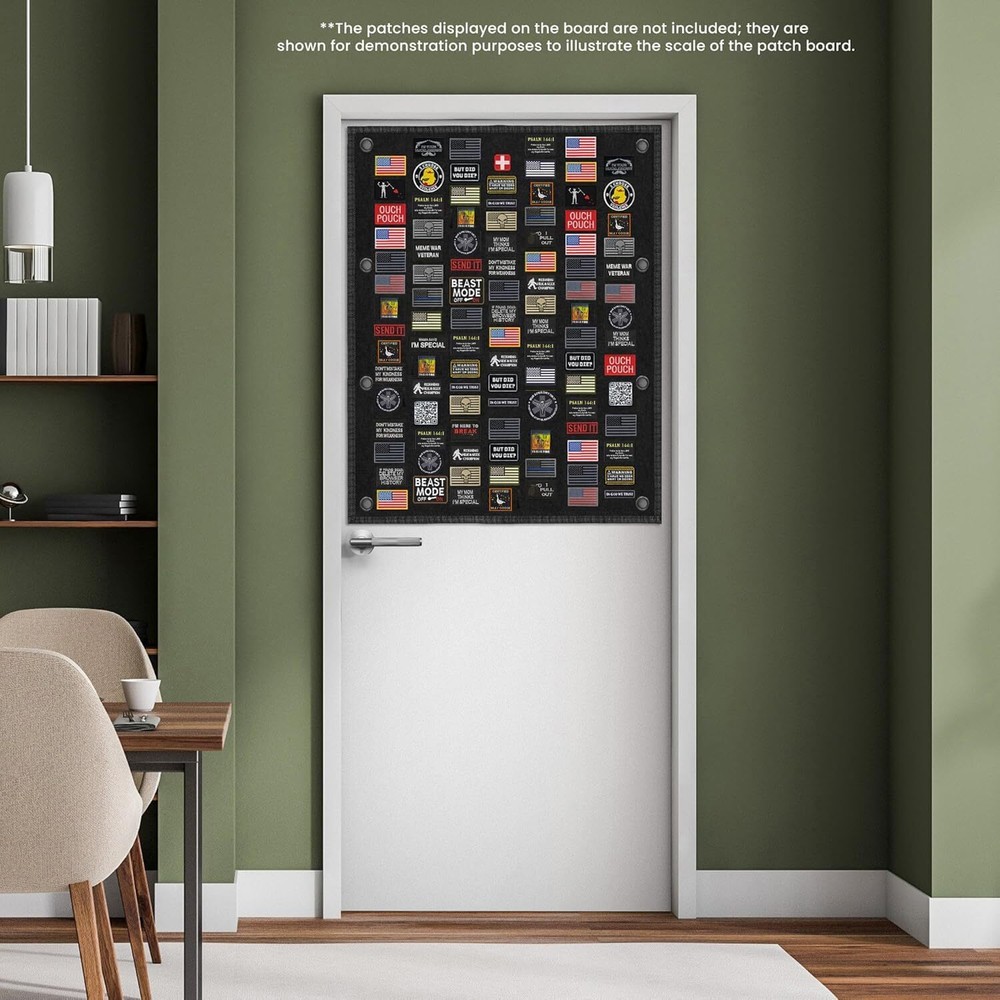 Tactical Patch Board (40" X 28") | Morale Patch Hanging Wall Panel Display Holde