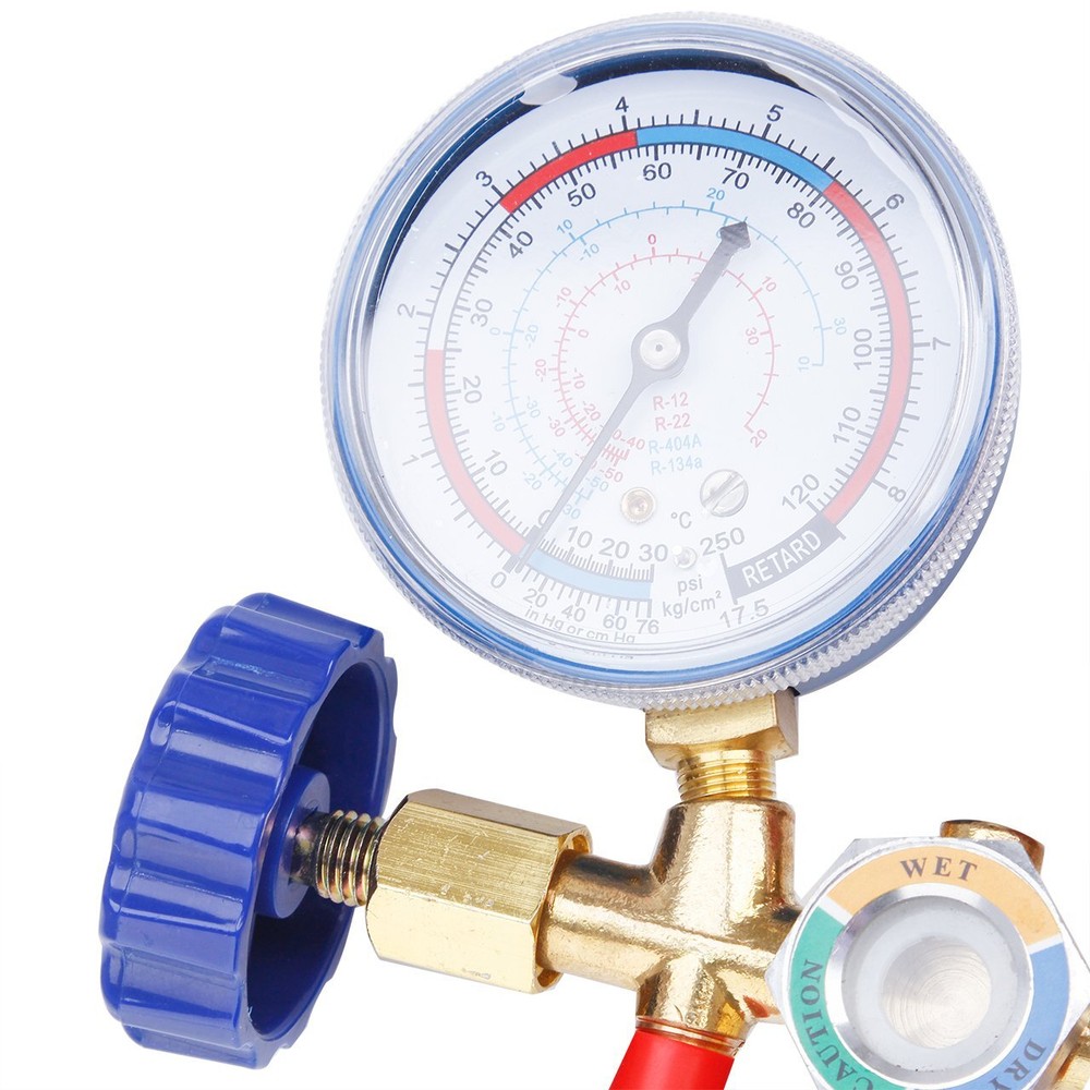 AC Diagnostic Manifold Freon Gauge Charging A/C