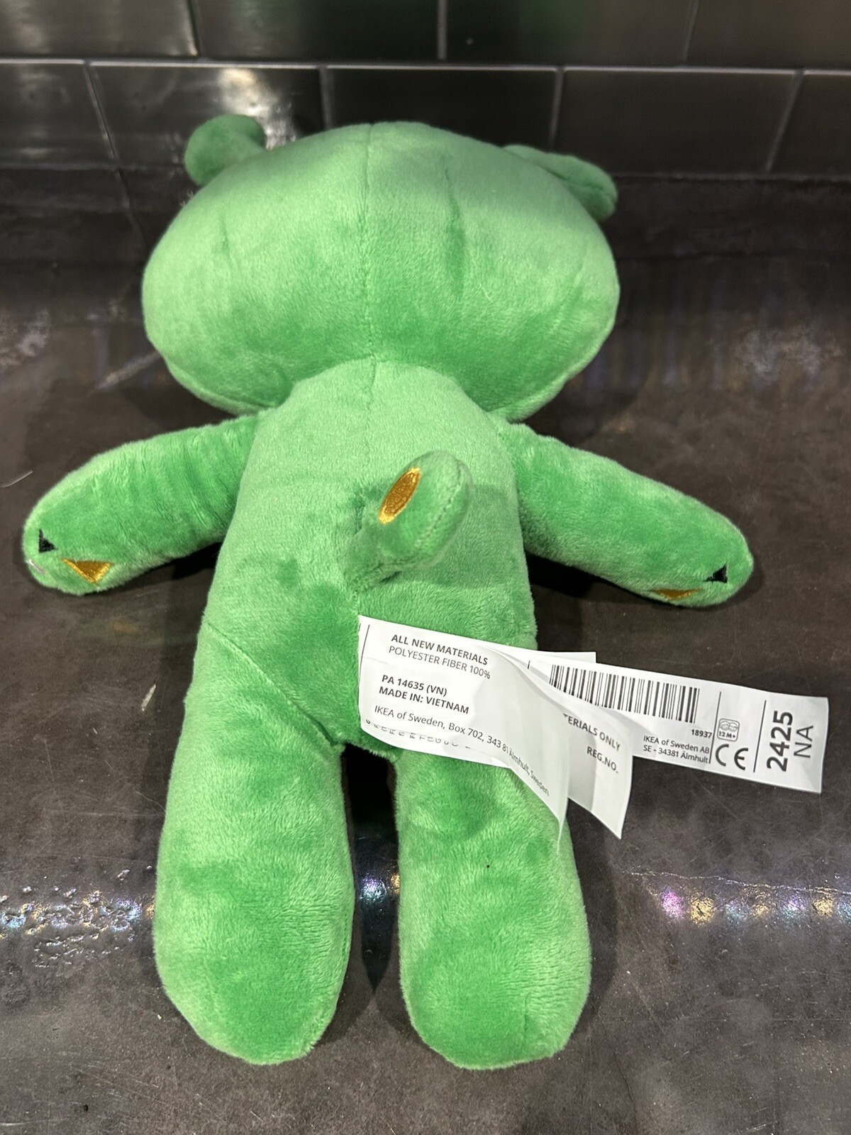 IKEA AFTONSPARV Alien Plush - Green Kids' Favorite 13 ½" Soft Toy Stuffed Anim