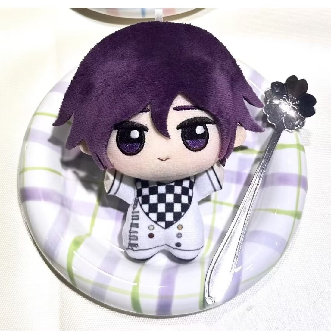 Danganronpa Kokichi Oma Saihara Shuichi 10cm Plush Doll Stuffed Toy Pendant Gift