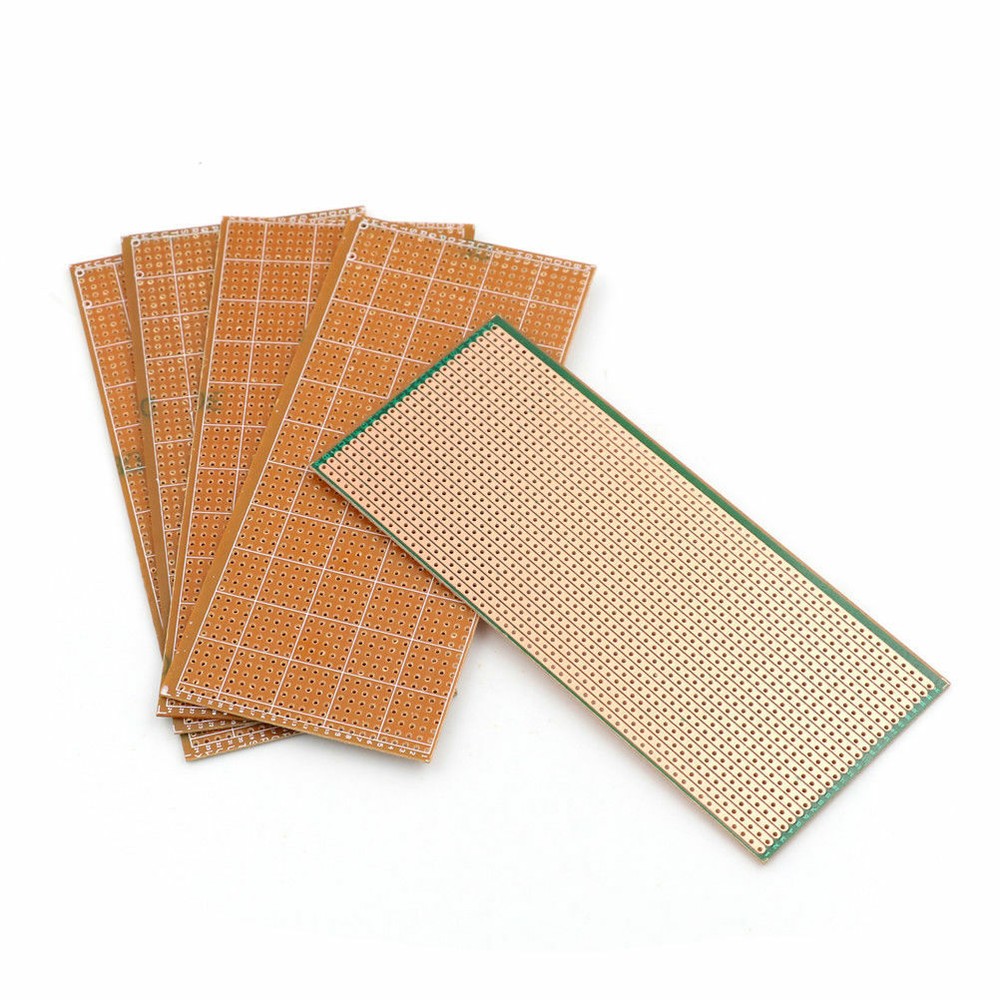 3 PC Single Sided PCB Circuit Proto Perf Board FR 6.5x14.5cm