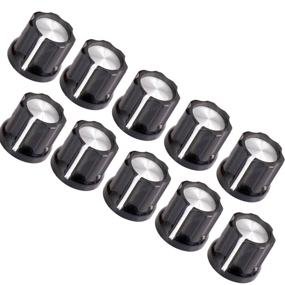 Compact and Easy to Use 10pcs D Type Volume Control Potentiometer Knobs