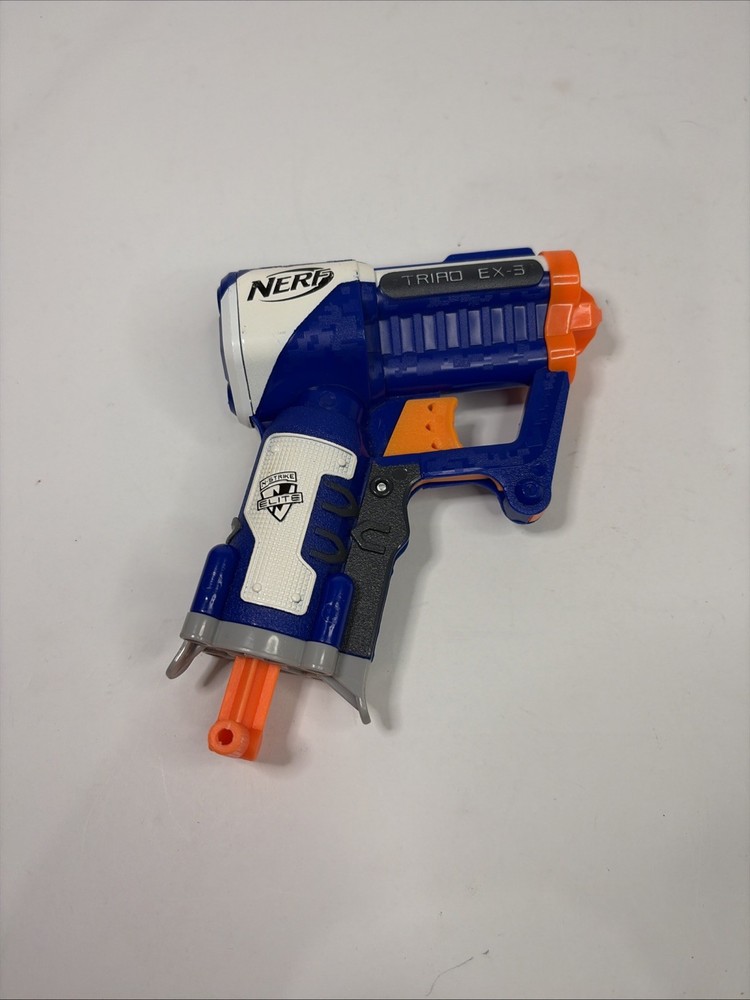 Nerf N-Strike Elite Triad EX-3 Blaster White And Blue