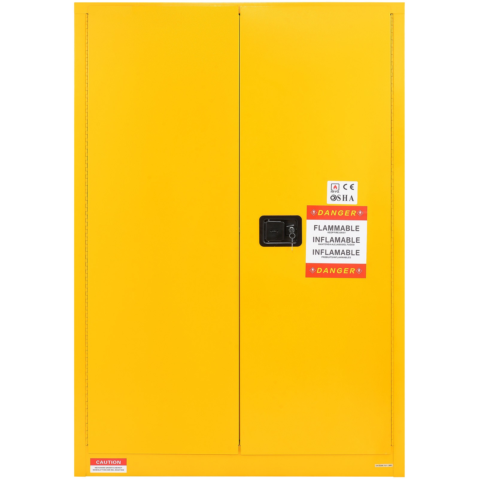 Flammable Safety Cabinet Liquid Storage 45 Gal 42.9x18.1x65.2 in Cabinet