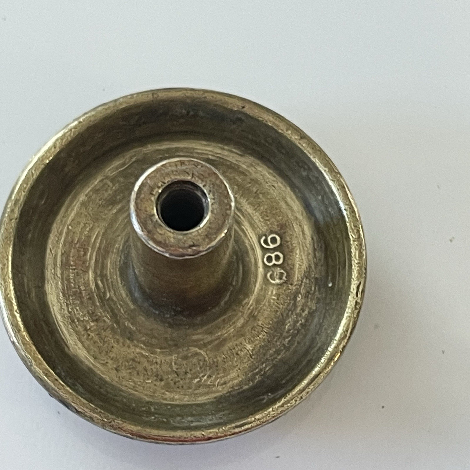 6 Vintage Brass Bullseye Knobs (screws Included) Drawer Cabinet Hardware