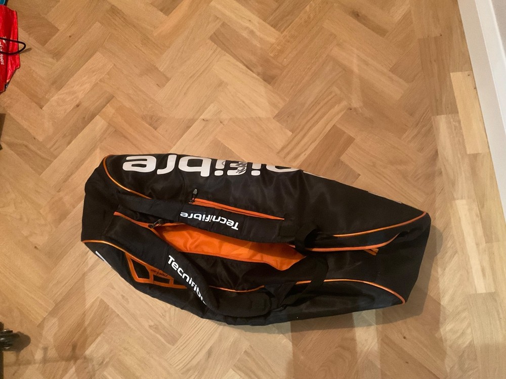 Nick Matthew signed Technifibre squash bag two compartments