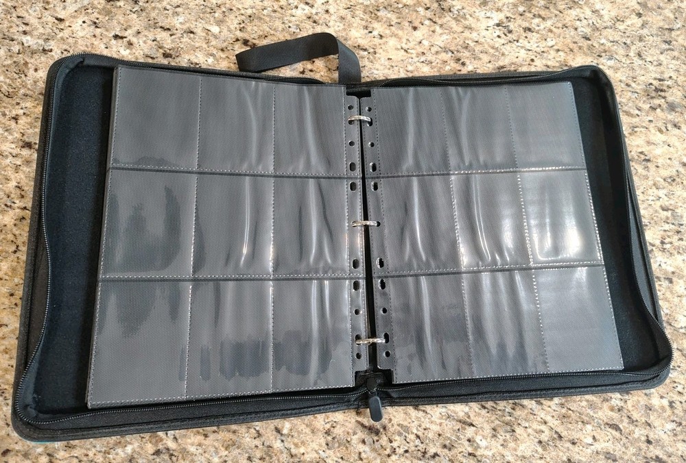 Trading Card Binder Folio 9 Pocket Blue