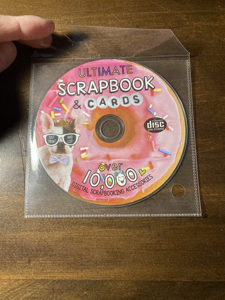 Ultimate Scrapbook & Cards PC CD ROM Instructional Software ~ Over 10k Designs