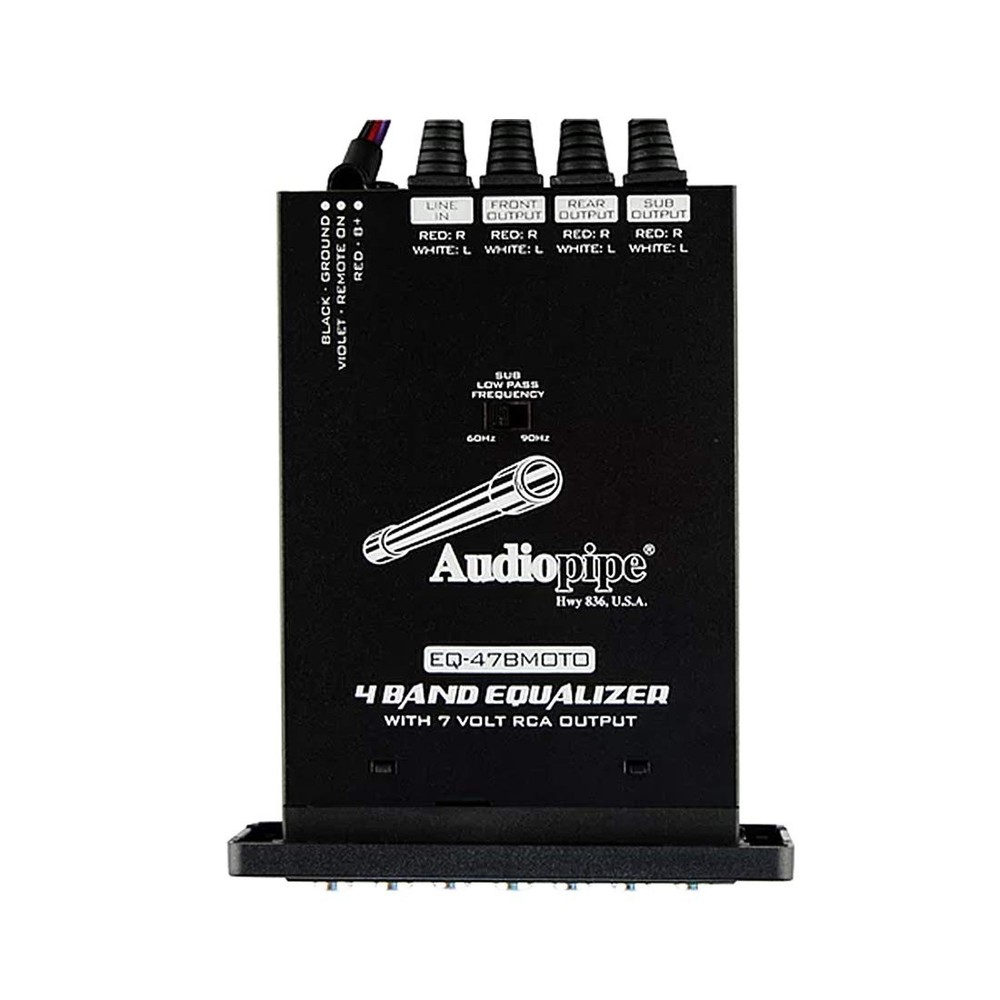 EQ47BMOTO 4 Band 7v Graphic Equalizer